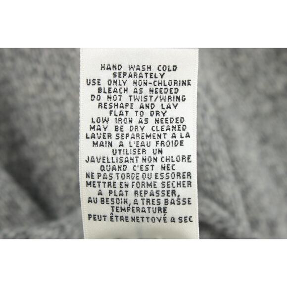 Anthropologie Meguro River Cardigan Women's Small Gray Puff Sleeve Open Sweater - Picture 4 of 8